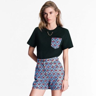 루이비통 여성 LV x TM 체리 티셔츠 - Louis vuitton Womens LV x TM Cherry TShirt - lvc7745x