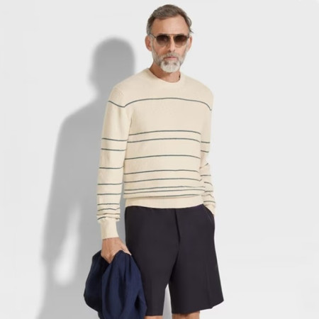 에르메네질도 제냐 남성 Oasi Lino 쇼츠 - Ermenegildo Zegna Mens Oasi Lino Shorts - zec7747x