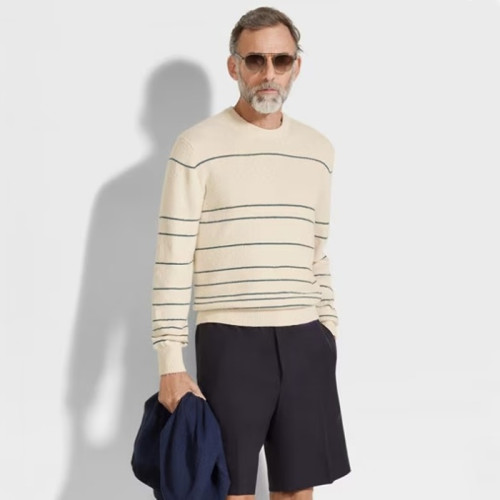 에르메네질도 제냐 남성 Oasi Lino 쇼츠 - Ermenegildo Zegna Mens Oasi Lino Shorts - zec7747x
