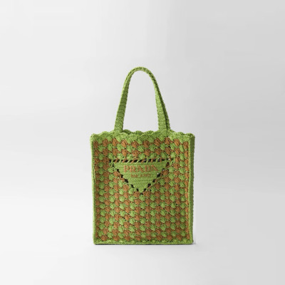 프라다 여성 크로셰 토트백 1BG393 - Prada Womens Crochet Tote Bag - prb7728x