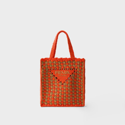 프라다 여성 크로셰 토트백 1BG393 - Prada Womens Crochet Tote Bag - prb7729x
