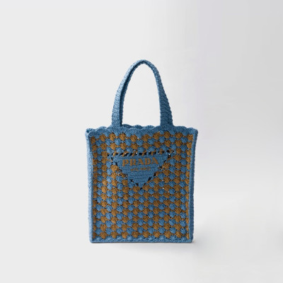 프라다 여성 크로셰 토트백 1BG393 - Prada Womens Crochet Tote Bag - prb7730x