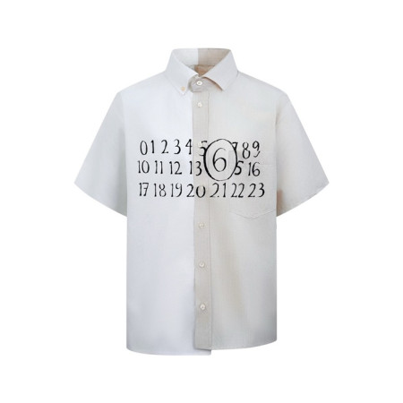 메종 마르지엘라 남성 반팔 셔츠 - Maison margiela Mens Basic Shirt - mac7761x