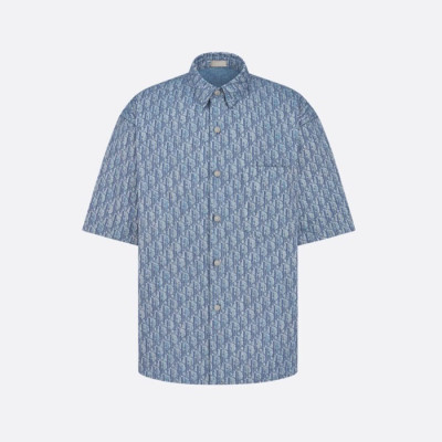 디올 남성 오블리크 반팔 셔츠 - Dior Mens Oblique Shirts - dic7766x