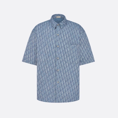 디올 남성 오블리크 반팔 셔츠 - Dior Mens Oblique Shirts - dic7766x