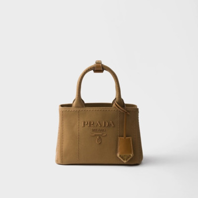 프라다 여성 리넨 혼방 미니 핸드백 1BA038 - Prada Womens Linen Blend Mini Handbag - prb7734x