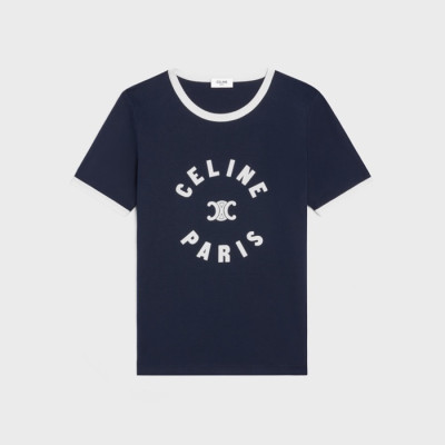 셀린느 여성 라운드 반팔 티셔츠 - Celine Womens Round Tshirts - cec7787x