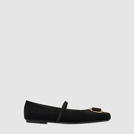 페라가모 여성 뉴 바라 플레이트 발레 플랫 - Salvatore Ferragamo Womens New Bara Plate Ballet Flats - fes6444x