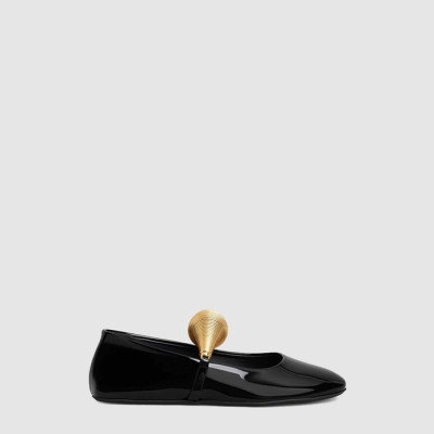 알라이아 여성 페이던트 케이지 발레 플랫 슈즈 - Alaia Womens Cage Ballet Flats - als6506x
