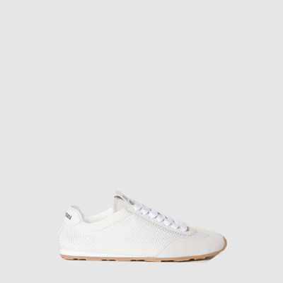 미우미우 여성 메쉬 스웨이드 플룸 스니커즈 - Miumiu Womens Mesh Suede Plume Sneakers - mis6517x