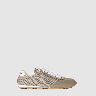 미우미우 여성 메쉬 스웨이드 플룸 스니커즈 - Miumiu Womens Mesh Suede Plume Sneakers - mis6518x