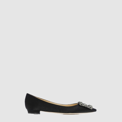 마놀로 블라닉 여성 항기시 플랫 - Manolo Blahnik Womens Hangisi Flat Shoes - mas6531x