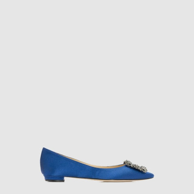 마놀로 블라닉 여성 항기시 플랫 - Manolo Blahnik Womens Hangisi Flat Shoes - mas6536x