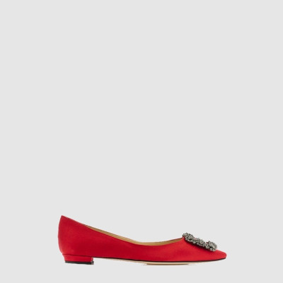 마놀로 블라닉 여성 항기시 플랫 - Manolo Blahnik Womens Hangisi Flat Shoes - mas6537x