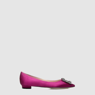 마놀로 블라닉 여성 항기시 플랫 - Manolo Blahnik Womens Hangisi Flat Shoes - mas6538x