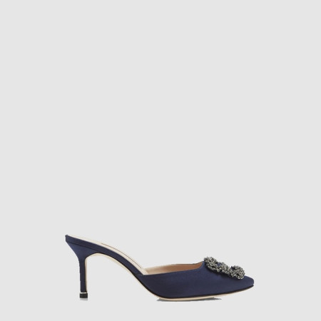 마놀로 블라닉 여성 항기시 새틴 뮬 - Manolo Blahnik Womens Hangisi Satin Mule - mas6540x