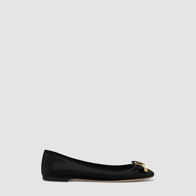 베르사체 여성 리본 에나멜 발레화 - Versace Womens Ribbon Enamel Ballet Shoes - ves6548x
