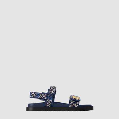 루이비통 여성 선셋 플랫 컴포트 샌들 - Louis vuitton Womens Sunset Flat Comfort Sandals - lvs6554x