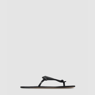 로로피아나 여성 Helena 가죽 플립플랍 - Loro Piana Womens Helena Leather Flip Flop - los6569x