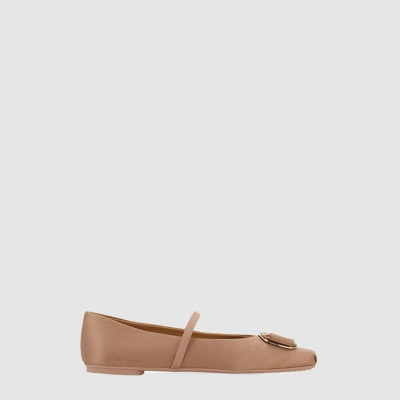 페라가모 여성 뉴 바라 플레이트 발레 플랫 - Salvatore Ferragamo Womens New Bara Plate Ballet Flats - fes6640x