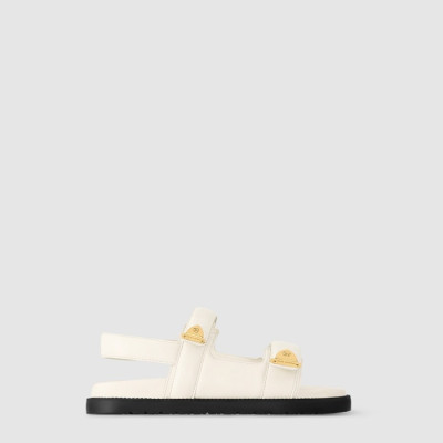 루이비통 남/녀 선셋 플랫 컴포트 샌들 - Louis vuitton Unisex Sunset Flat Comfort Sandals - lvs6713x