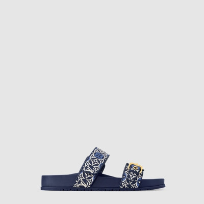 루이비통 남/녀 봄 디아 플랫 컴포트 뮬 - Louis vuitton Unisex Spring Dia Flat Comfort Mule - lvs6714x