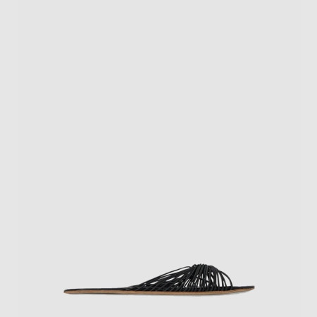 더 로우 여성 가죽 슬라이드 샌들 - The Row Womens Leather Slide Sandals - ths6794x