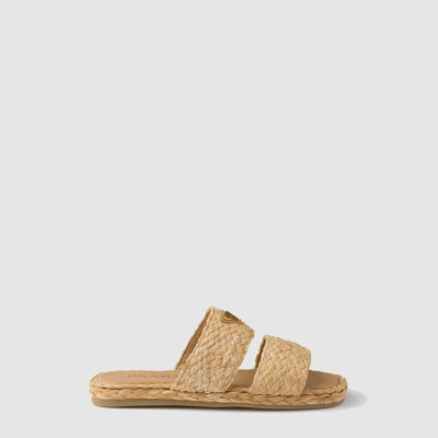 프라다 여성 라피아 슬라이드 - Prada Womens Raffia Slide - prs6861x