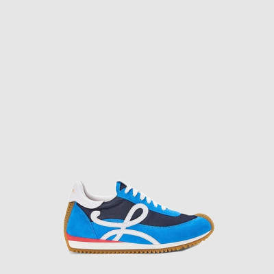 로에베 남/녀 나일론과 스웨이드 소재의 스무스 용 스니커즈 - Loewe Unisex Nylon Suede Smooth Sneakers - los6863x