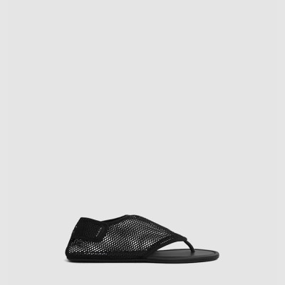 알라이아 여성 피시넷 통 샌들 - Alaia Womens Fishnet thong sandals- als6945x