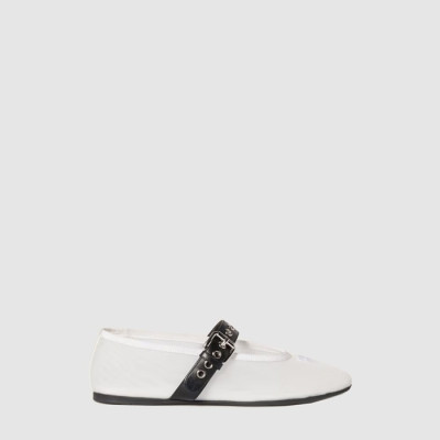 미우미우 여성 메쉬 발레리나 - Miumiu Womens Mesh Ballerina - mis6948x