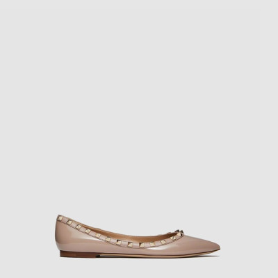 발렌티노 여성 락스터드 발레리나 - Valentino Womens Rockstud Ballerina - vas6964x