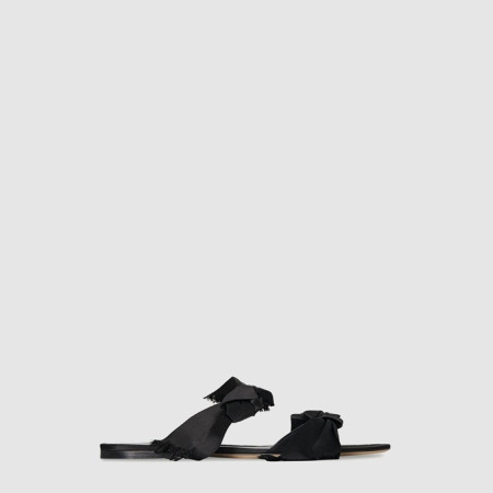더 로우 여성 Vika 새틴 노트 샌들 - The Row Womens Vika Satin Knot Sandals - ths7077x