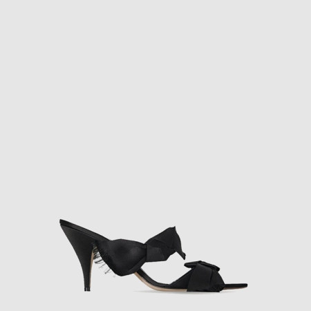 더 로우 여성 Vika Knot 새틴 힐 샌들 - The Row Womens Vika Knot Satin Heel Sandals - ths7085x