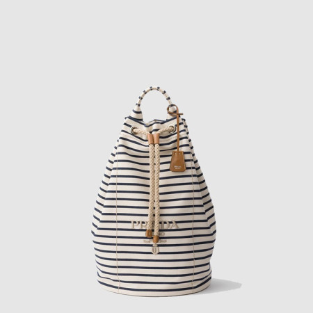 프라다 남성 캔버스 드로스트링 더플백 2VY011 - Prada Mens Canvas Drawstring Duffel Bag - prb7809x