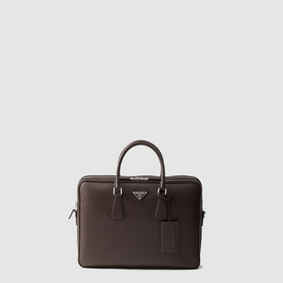 프라다 남성 사피아노 가죽 브리프케이스 2VE022 - Prada Mens Saffiano Leather Briefcase - prb8182x