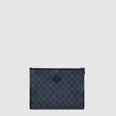 구찌 남성 인터로킹 G 파우치 - Gucci Mens Interlocking G Pouch - gub8964x