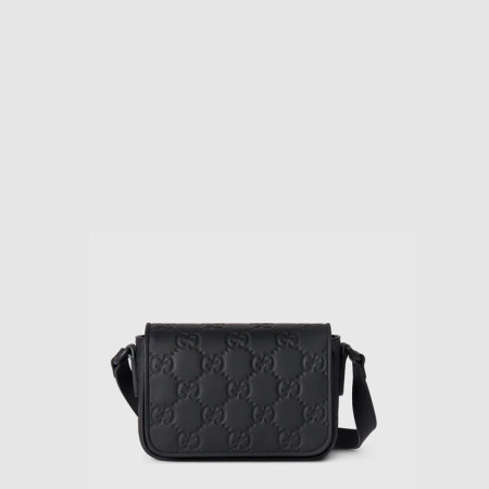 구찌 남성 GG 러버 효과 수퍼 미니백 - Gucci Mens GG Rubber Effect Super Mini Bag - gub9123x