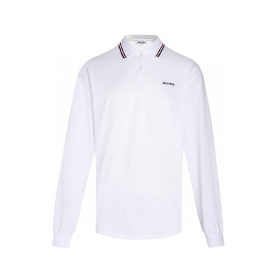 미우미우 남성 폴로 긴팔티 - Miumiu Mens Polo Tshirt - mic7822x