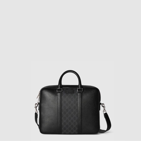 구찌 남성 태그 장식 미디엄 GG 브리프케이스 - Gucci Mens Medium GG Briefcase With Tag Decoration - gub9183x