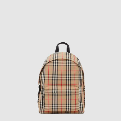 버버리 남성 빈티지 체크 나일론 백팩 - Burberry Mens Vintage Check Nylon Backpack - bub9265x