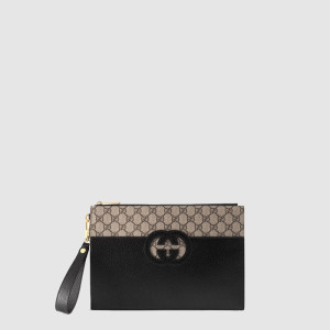구찌 남성 컷아웃 인터로킹 G 클러치 - Gucci Mens Cutout Interlocking G Clutch - gub9293x