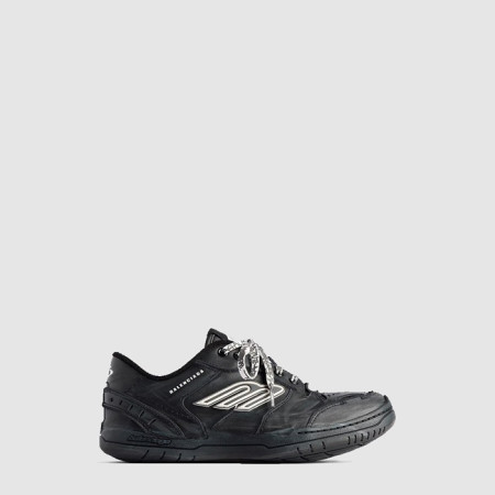 발렌시아가 남성 햄튼스 미디엄 원-아웃 스니커즈 - Balenciaga Mens Hamptons Medium One-Out Sneakers - bas7102x