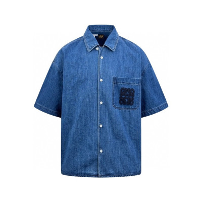 로에베 남성 반팔 셔츠 - Loewe Mens Basic Shirts - loc7871x