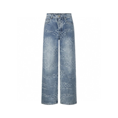루이비통 남성 트렌디 청바지 - Louis vuitton Mens Trendy Jeans - lvc7905x