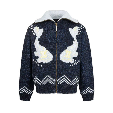 루이비통 x 니고 남성 집업 재킷 - Louis vuitton x Nigo Mens Zip-up Jacket - lvc7933x