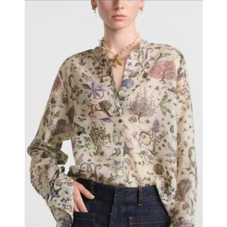 디올 여성 디올리비에라 롱 블라우스 - Dior Womens Dioriviera Long Blouse - dic7958x