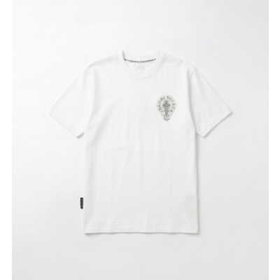 크롬하츠 남성 라운드 반팔티 - Chrom Hearts Mens Round Tshirt - chc7967x