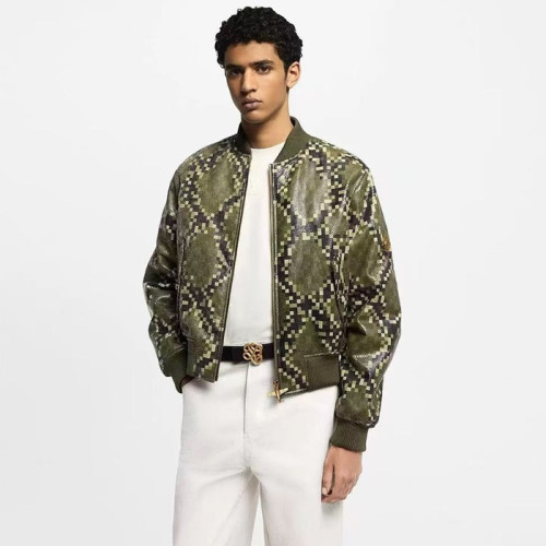 루이비통 남성 가죽 재킷 - Louis vuitton Mens Leather Jacket - lvc7981x
