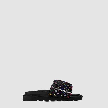 루이비통 남성 풀 필로우 플랫 컴포트 뮬 - Louis vuitton Mens Full Pillow Flat Comfort Mule - lvs7546x